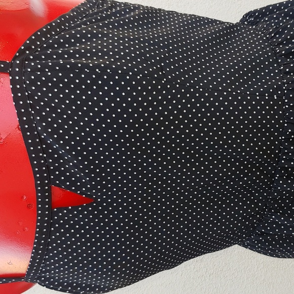 Women's High Waist Polkadot Dress in Black & White, 12 size - Picture 8 of 13